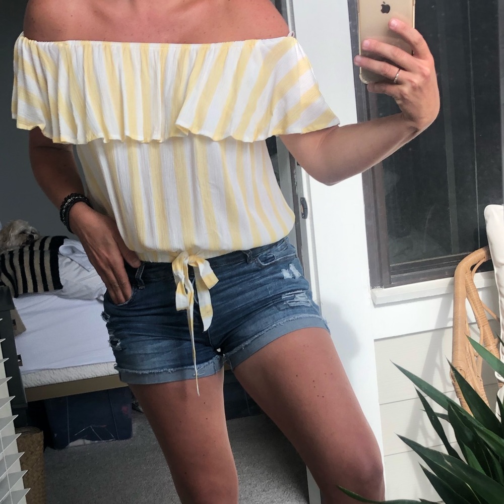 NEW! Hem & Thread Off the Shoulder top!